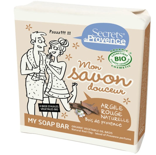 Mon Savon douceur certifié Bio Argile rouge 100g