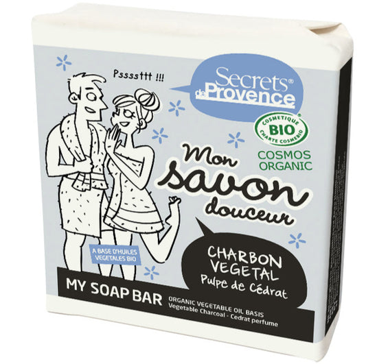 Mon Savon douceur certifié Bio au charbon végétal 100g